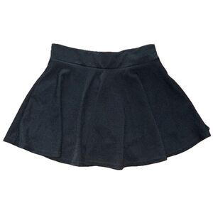 Women's Black Skater Circle Skort Short Mini Skirt w/ Shorts Underneath